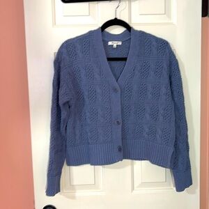 Madewell chunky cropped cardigan sweater: size large